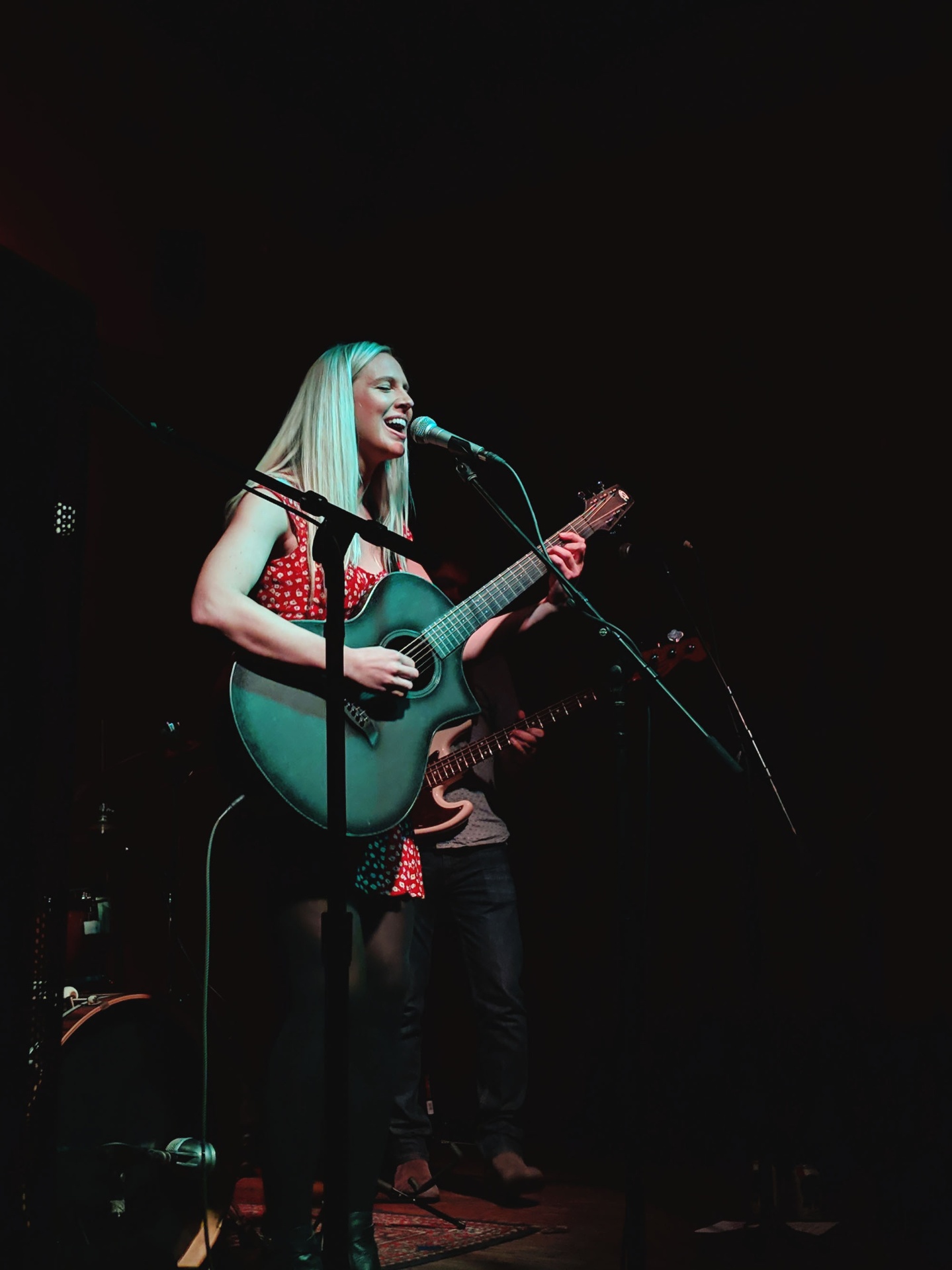 Christine performing at Hotel Utah